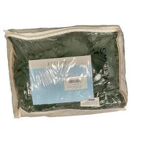 3 Piece Queen Comforter set By Yirddeo Emerald Green Pom Pom